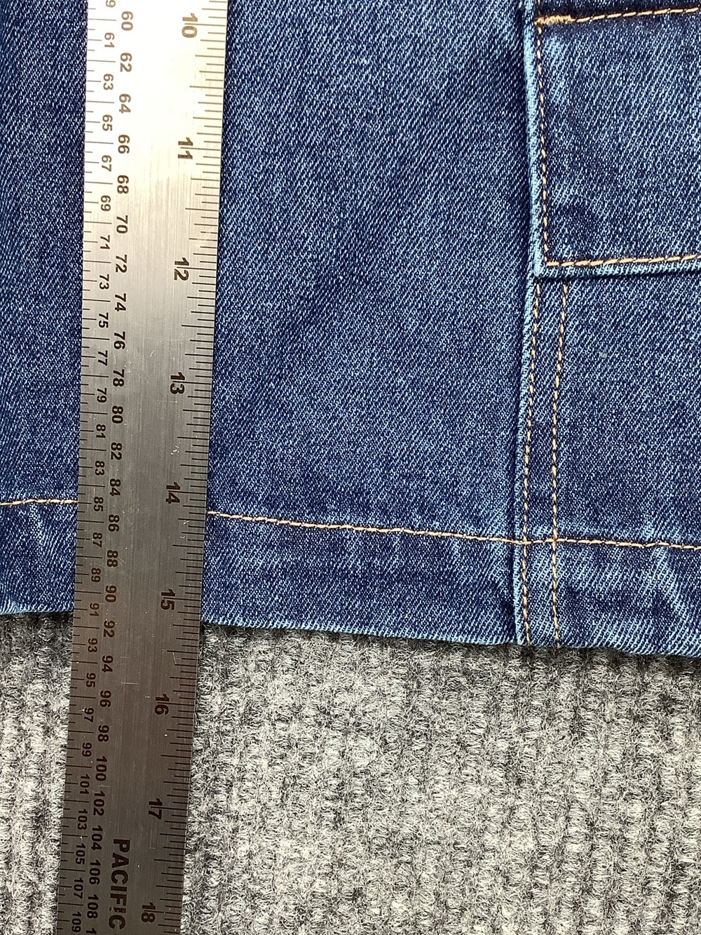 TGLA Denim Cargo Mini Skirt in Blue - Picture 5 of 5